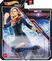 The Marvels (2023) - Captain Marvel Hot Wheels Character Cars 1/64th Scale Die-Cast Vehicle
