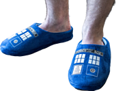 Doctor Who - TARDIS Printed Mens Slippers