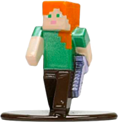 Minecraft: Caves & Cliffs - Alex with Enchanted Sword Nano Metalfigs 1.5” Die-Cast Figure
