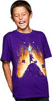 Minecraft - Steve the Miner Purple Kids or Youth T-Shirt