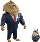 Mayor Lionheart and Lemming Businessman 3” Action Figure Set