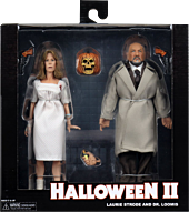 Halloween II - Dr Loomis & Laurie Strode Clothed 8” Action Figure 2-Pack