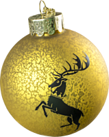 Game of Thrones - Baratheon House Crest Rounded Decal Ball Christmas Ornament
