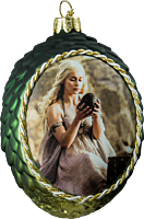 Game of Thrones - Glass Dragon Egg Christmas Ornament Daenerys Holding Egg Main Image