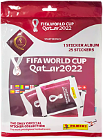 FIFA World Cup (Soccer) - 2022 FIFA World Cup Qatar Soccer Sticker Collection Starter Pack (Album + 5 Packs)