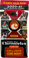 NBA Basketball - 2020/21 Panini Chronicles Trading Cards Fat Pack (15 Cards)