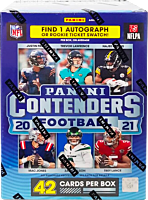 NFL Football - 2020/21 Panini Contenders Football Trading Cards Hobby Blaster Box (6 Packs / 42 Cards)