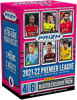 EPL Premier League Football (Soccer) - 2021/22 Panini Prizm Soccer Trading Cards Blaster Box (6 Packs / 24 Cards)