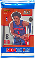 NBA Basketball - 2021/22 Panini Hoops Trading Cards Retail Pack (8 Cards)