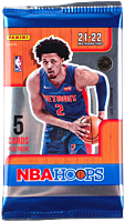 NBA Basketball - 2021/22 Panini Hoops Trading Cards Gravity Feed Pack (5 Cards)