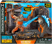 Godzilla vs. Kong (2021) - Godzilla & Kong City Battle Monsterverse 6” Action Figure Diorama 2-Pack