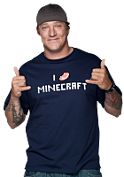 Minecraft - I Porkchop Minecraft Navy Male T-Shirt