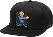 Dragon Ball Super - DBS x Primitive Trunks Blast Black Adjustable Strapback Hat (One Size)