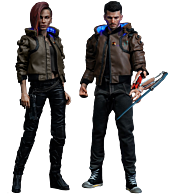 Cyberpunk 2077 - V Male & V Female 1/6th Scale Action Figure Ultimate Bundle (Set of 2 Figures with Sports Bike Replica)
