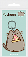 Pusheen - Pusheen with Pizza Rubber Keychain