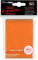 Ultra Pro - Orange PRO-Gloss Small Deck Protector Sleeves (60 Count)