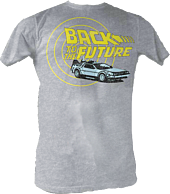 Back to the Future - Warp Zone Grey Heather Male T-Shirt