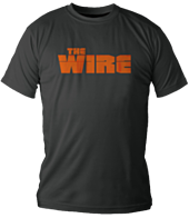The Wire - Orange Logo Black Male T-Shirt 1