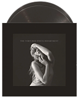 Taylor Swift - The Tortured Poets Department 2xLP Vinyl Record (The Black Dog Inked Black Vinyl)