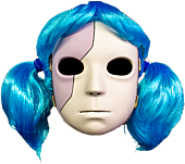 Sally Face - Sally Face Deluxe Adult Mask & Wig Set