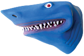 Blue Shark Rubber Hand Puppet