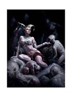 Court of the Dead - Gethsemoni: Shaper of Flesh Premium Art Print by David Palumbo