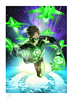 Green Lantern - Hal Jordan Fine Art Print by Taurin Clarke