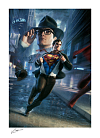 Superman - Call to Action Fine Art Print by Jerry Vanderstelt