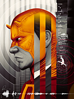 Daredevil - The Man Without Fear Yellow Variant Fine Art Print by Doaly