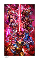 X-Men - The X-Men vs. Magneto Fine Art Print by Ian MacDonald