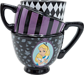 Alice in Wonderland (1951) - Stacked Teacups 3D Sculpted Ceramic Mug