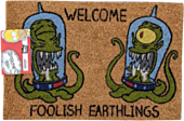 The Simpsons - Kang & Kodos Welcome Foolish Earthlings Doormat