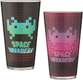 Space Invaders - Laser Decal Glass 2-Pack
