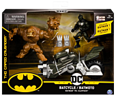 Batman - Batman, Clayface & Batcycle 4” Action Figure 3-Pack
