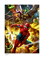Spider-Man - Spider-Man vs Green Goblin Fine Art Print by Derrick Chew