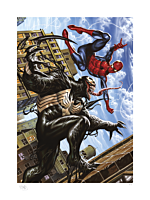 Spider-Man - Spider-Man vs Venom Fine Art Print by Mark Brooks