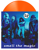 L7 - Smell the Magic LP Vinyl Record (Loser Edition Transparent Neon Orange Coloured Vinyl)