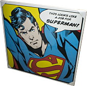 Superman - Quote Art Canvas (85x85 cm)