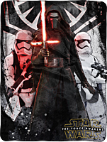 Star Wars Episode VII: The Force Awakens - First Order Kylo Ren & Troopers Super Plush Throw Blanket