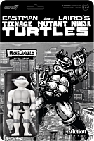 Teenage Mutant Ninja Turtles - Michelangelo (Comic Greyscale) ReAction 3.75" Action Figure (Wave 9)