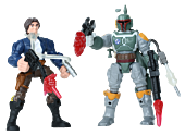 Han Solo vs Boba Fett Hero Mashers 7” Action Figure 2-Pack