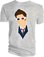 Doctor Who - David Tennant Vector Head Male T-Shirt
