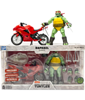 Teenage Mutant Ninja Turtles - Raphael with Motorcycle (IDW Comic Version) BST AXN Comic Heroes 1/15th Scale Action Figure 2-Pack
