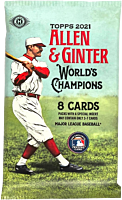MLB Baseball - 2021 Topps Allen & Ginter World’s Champions Trading Cards Pack (8 Cards)