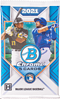 MLB Baseball - 2021 Topps Bowman Chrome Hobby Trading Cards Pack (5 Cards)