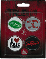 True Blood - 4 Pack of Pins / Buttons Set #2