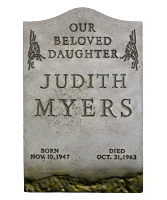 Halloween (1978) - Judith Myers Tombstone Prop Replica