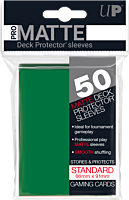 Ultra Pro - Green Non-Glare Pro-Matte Standard Deck Protector Sleeves (50 Count)