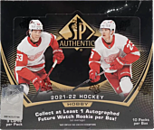 NHL Hockey - 2021/22 Upper Deck SP Authentic Hockey Trading Cards Hobby Box (10 Packs)