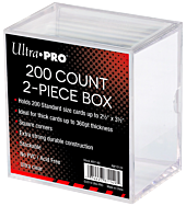 Ultra Pro - Clear 2-Piece Plastic Card Storage Box (250 Count)